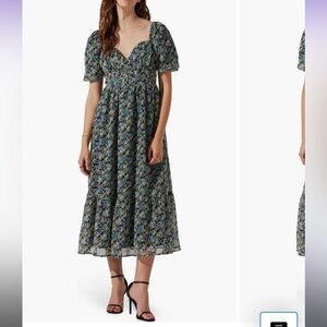 NWT - Floral Sweetheart Neck Dress, 
ASTR the Label (S)